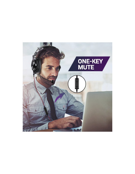 A71M-Black,Casca OneOdio cu fir detasabil, tip over ear, utilizare profesionala, DJ, multimedia, conectare prin Jack 3.5 mm | Ja