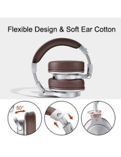 A71-Brown,Casca OneOdio cu fir detasabil, tip over ear, utilizare profesionala, DJ, multimedia, conectare prin Jack 3.5 mm | Jac 2