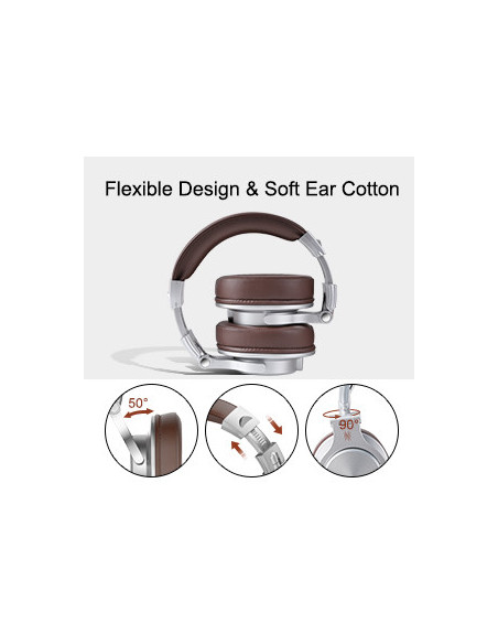 A71-Brown,Casca OneOdio cu fir detasabil, tip over ear, utilizare profesionala, DJ, multimedia, conectare prin Jack 3.5 mm | Jac