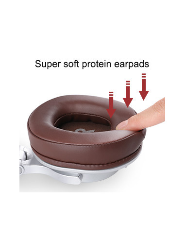 A71-Brown,Casca OneOdio cu fir detasabil, tip over ear, utilizare profesionala, DJ, multimedia, conectare prin Jack 3.5 mm | Jac