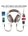 A71-Brown,Casca OneOdio cu fir detasabil, tip over ear, utilizare profesionala, DJ, multimedia, conectare prin Jack 3.5 mm | Jac