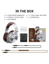 A71-Brown,Casca OneOdio cu fir detasabil, tip over ear, utilizare profesionala, DJ, multimedia, conectare prin Jack 3.5 mm | Jac