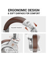 A71-Brown,Casca OneOdio cu fir detasabil, tip over ear, utilizare profesionala, DJ, multimedia, conectare prin Jack 3.5 mm | Jac