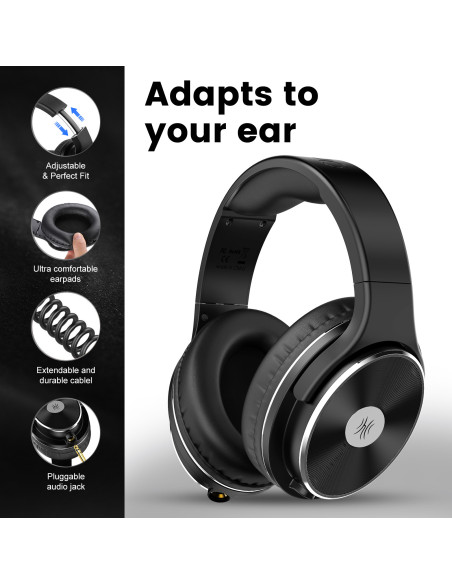 Studio-HiFi,Casca OneOdio cu fir detasabil, tip over ear, utilizare profesionala, DJ, multimedia, conectare prin Jack 3.5 mm | J