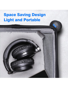 Pro-C-Black,Casca OneOdio wireless, cu fir, tip over ear, utilizare multimedia, conectare prin Bluetooth 5.0 | Jack 3.5 mm | Jac 2