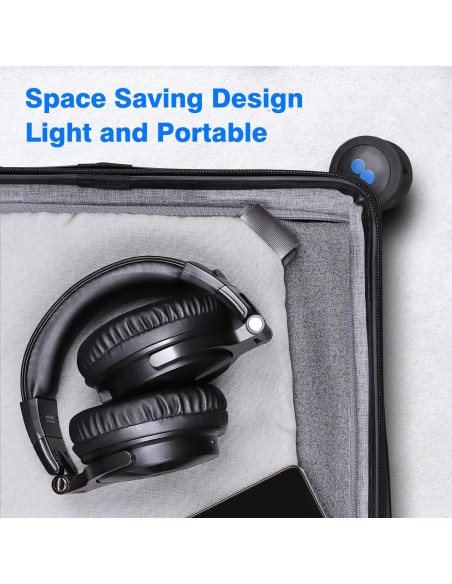 Pro-C-Black,Casca OneOdio wireless, cu fir, tip over ear, utilizare multimedia, conectare prin Bluetooth 5.0 | Jack 3.5 mm | Jac