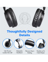 Pro-C-Black,Casca OneOdio wireless, cu fir, tip over ear, utilizare multimedia, conectare prin Bluetooth 5.0 | Jack 3.5 mm | Jac