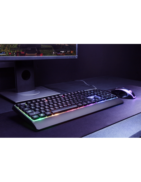 Tastatura Ziva Gaming Rainbow LED Keyboard, neagra,TR-23697