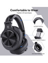 Fusion-A70-Black,Casca OneOdio wireless, cu fir, tip over ear, utilizare multimedia, DJ, conectare prin Bluetooth 5.2 | Jack 3.5