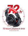 Fusion-A70-Red,Casca OneOdio wireless, cu fir, tip over ear, utilizare multimedia, DJ, conectare prin Bluetooth 5.2 | Jack 3.5 m