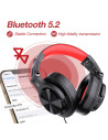 Fusion-A70-Red,Casca OneOdio wireless, cu fir, tip over ear, utilizare multimedia, DJ, conectare prin Bluetooth 5.2 | Jack 3.5 m