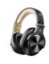 Fusion-A70-Black-Gold,Casca OneOdio wireless, cu fir, tip over ear, utilizare multimedia, DJ, conectare prin Bluetooth 5.2 | Jac