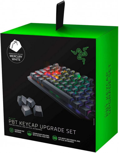 Accesoriu Razer PBT Keycap Upgrade Set, alba,RC21-01490200-R3M1
