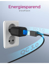 IB-PS102-PD,ALIMENTATOR retea 220V Icy Box, universal, 1 x USB-A QC, 1 x USB-C PD 20W, negru, "IB-PS102-PD"
