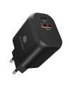 IB-PS102-PD,ALIMENTATOR retea 220V Icy Box, universal, 1 x USB-A QC, 1 x USB-C PD 20W, negru, "IB-PS102-PD"