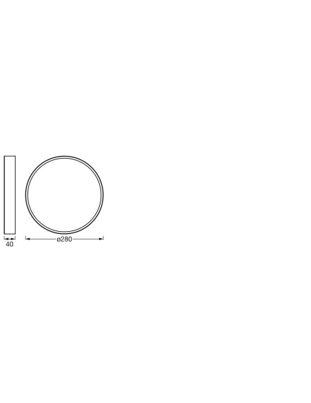 000004099854092442,Osram ORBIS SLIM MOIA 280MM 20W 830 BK LEDV "000004099854092442"