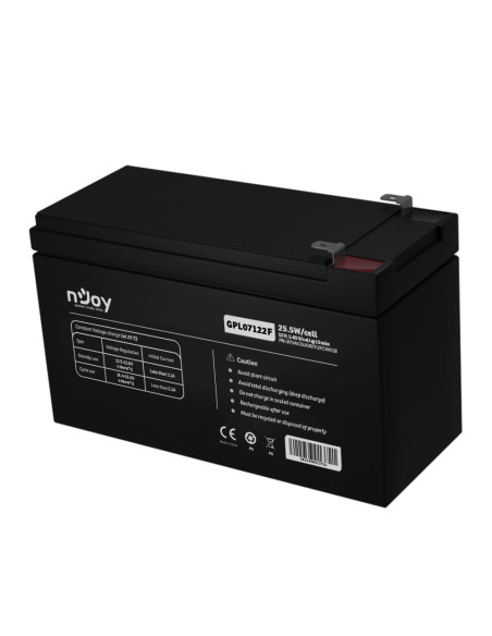 BTVACGUOBTF2FCW01B,UPS- acumulatori Njoy GP09122F | Baterie UPS&nbsp | 12 V | 9 A | Borne&nbsp F2 | 30 W | 151 x 65 x 94 mm "BTV