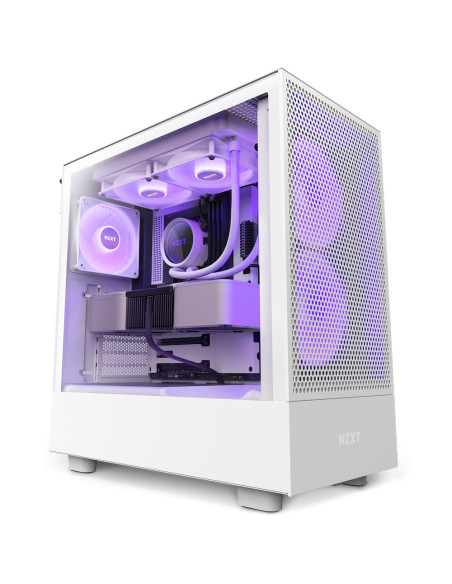 CC-H51FW-R1,Carcasa NZXT H5 Flow RGB White, Fara Sursa "CC-H51FW-R1"