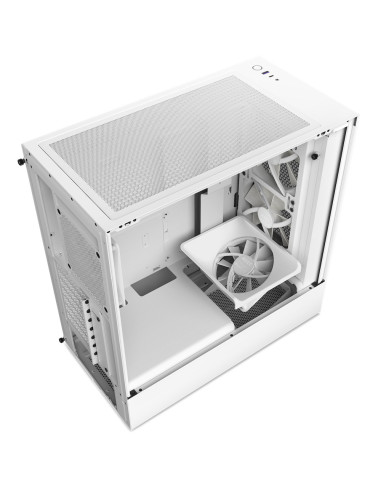 CC-H51FW-R1,Carcasa NZXT H5 Flow RGB White, Fara Sursa "CC-H51FW-R1"