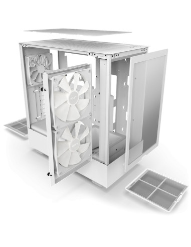 CC-H51FW-R1,Carcasa NZXT H5 Flow RGB White, Fara Sursa "CC-H51FW-R1"
