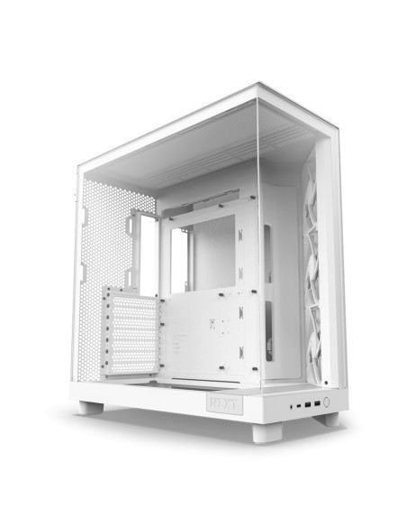 CC-H61FW-01,Carcasa NZXT H6 Flow White, Fara sursa "CC-H61FW-01"