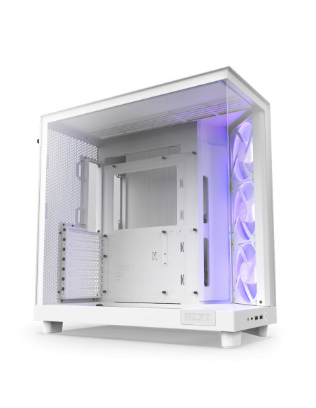 CC-H61FW-R1,Carcasa NZXT H6 Flow RGB White, Fara sursa "CC-H61FW-R1"