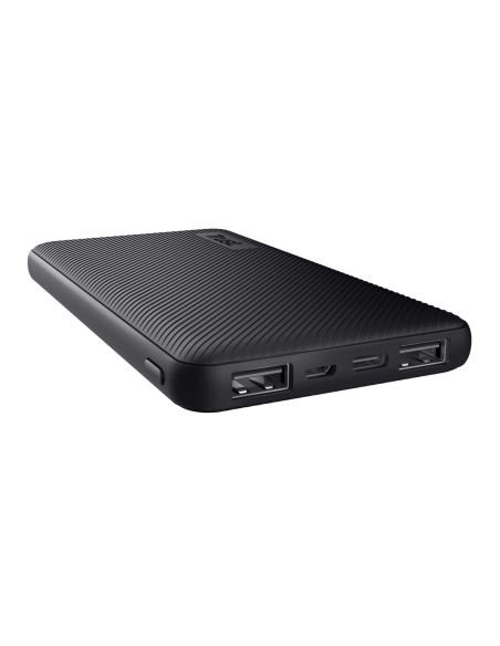 TR-24678,Baterie portabila Trust Primo Ultra-thin Eco, 10000mAh, 2x USB, 1x MicroUSB, 1x USB-C, Negru