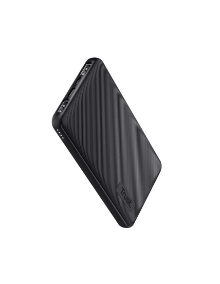 TR-24678,Baterie portabila Trust Primo Ultra-thin Eco, 10000mAh, 2x USB, 1x MicroUSB, 1x USB-C, Negru