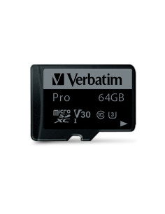 47042,MEMORIE SD CARD VERBATIM 64GB CLASA 10 ADAPTOR INCLUS "47042" (TIMBRU VERDE 0.03 LEI) 2