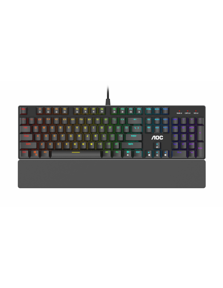 Tastatura Gaming AOC GK500, RGB, neagra,GK500DRUH