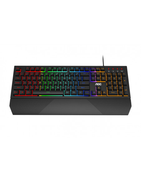 Tastatura Gaming AOC GK200, RGB, neagra,GK200D3UH