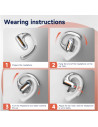 OpenRock-Pro-Silver,Casca OneOdio wireless, tip butoni - TWS, utilizare smartphone, conectare prin Bluetooth 5.2, difuzor 16.2 m