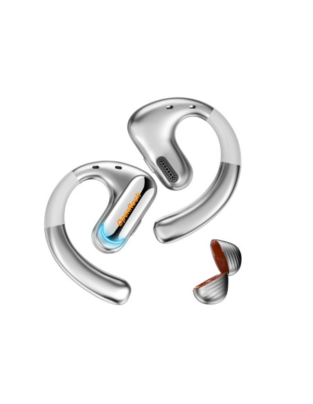 OpenRock-Pro-Silver,Casca OneOdio wireless, tip butoni - TWS, utilizare smartphone, conectare prin Bluetooth 5.2, difuzor 16.2 m