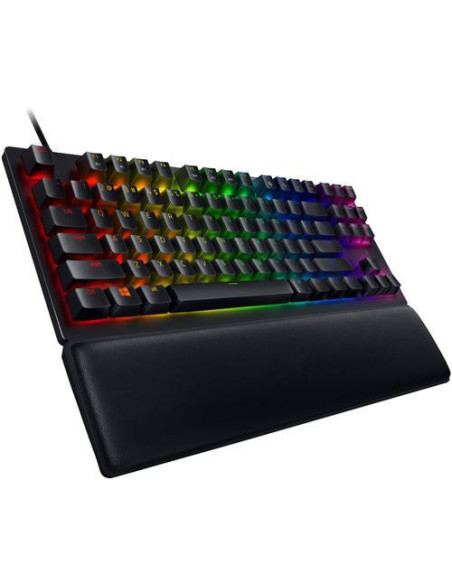 RZ03-03940300-R3M1,Tastatura Razer Huntsman V2 TLK Clicky Optical Purple Switch, RGB LED, USB, Negru