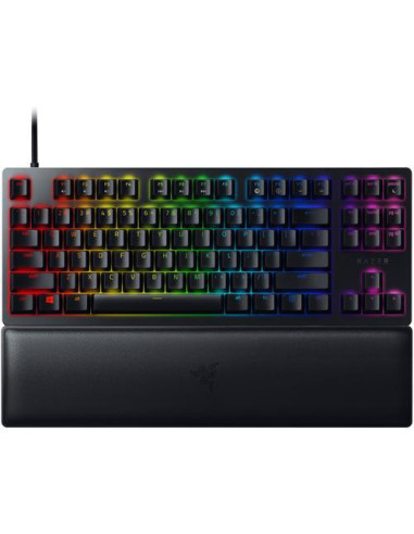 RZ03-03940300-R3M1,Tastatura Razer Huntsman V2 TLK Clicky Optical Purple Switch, RGB LED, USB, Negru