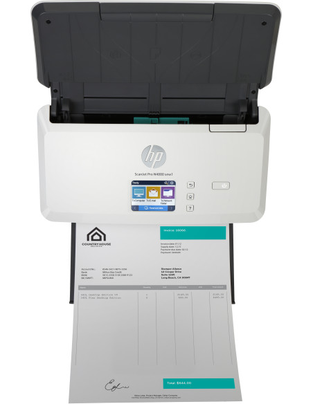 6FW08A,Scanner HP Scanjet Pro N4000 snw1 Sheet-feed 6FW08A