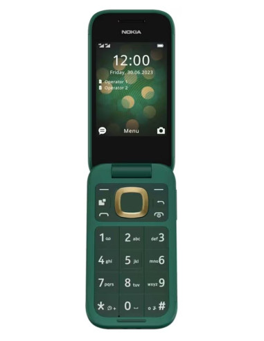 PHT16781,Telefon mobil NOKIA 2660 Flip, 128MB, 48MB RAM, 4G, Dual SIM, Lush Green