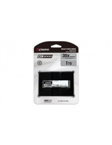 SSD Kingston KC2000, 2TB, NVMe, M.2 2280,SKC2000M8/1000G