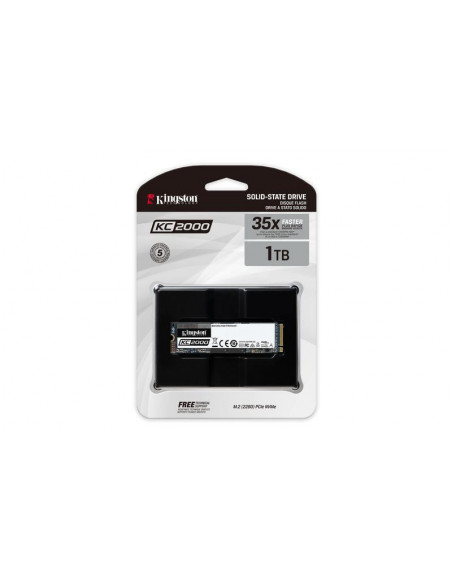 SSD Kingston KC2000, 2TB, NVMe, M.2 2280,SKC2000M8/1000G