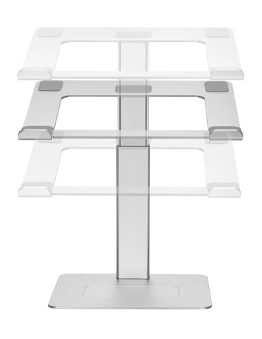 NBS-D1-02,Stad Gembird notebook 15.6", reglare inaltime: 225-380mm, suporta greutate: 5Kg, tampon silicon, aluminiu, silver, "NB