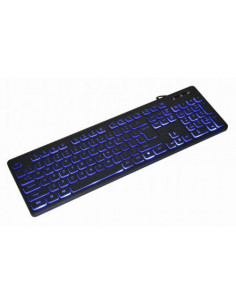 KB-UML3-02,Tastatura Gembird KB-UML3-02, USB, Layout US, Negru 2