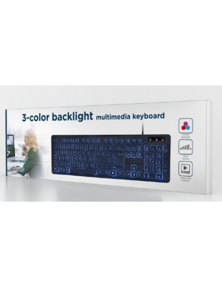 KB-UML3-02,Tastatura Gembird KB-UML3-02, USB, Layout US, Negru KB-UML3-02,Tastatura Gembird KB-UML3-02, USB, Layout US, Negru