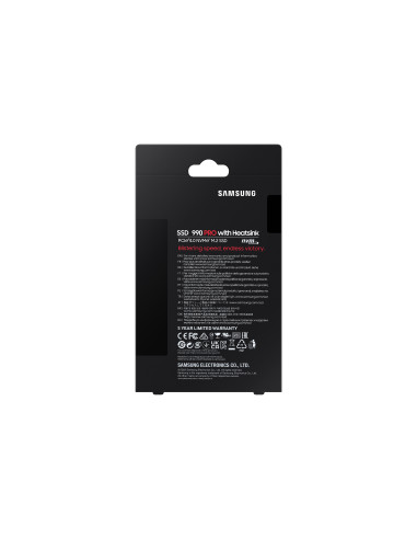 MZ-V9P4T0CW,SSD Samsung 990 PRO Heatsink, 4TB, PCI Express 4.0 x4, M.2 2280