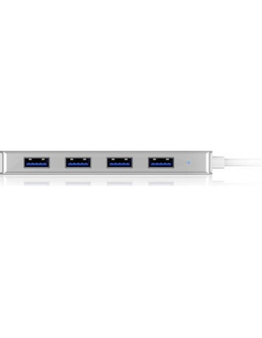 RY-IB-HUB1425-C3,Hub USB Raidsonic IcyBox IB-HUB1425-C3, USB-C, 4x USB 3.2 gen 1, Silver