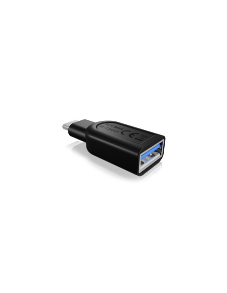 IB-CB003,Cablu alimentare si date Icy Box, pt smartphone USB 3.2 Type-C Gen 1 (M) la USB 3.2 Type-A Gen 1 (F), plastic, negru, "