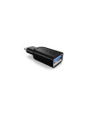 IB-CB003,Cablu alimentare si date Icy Box, pt smartphone USB 3.2 Type-C Gen 1 (M) la USB 3.2 Type-A Gen 1 (F), plastic, negru, "