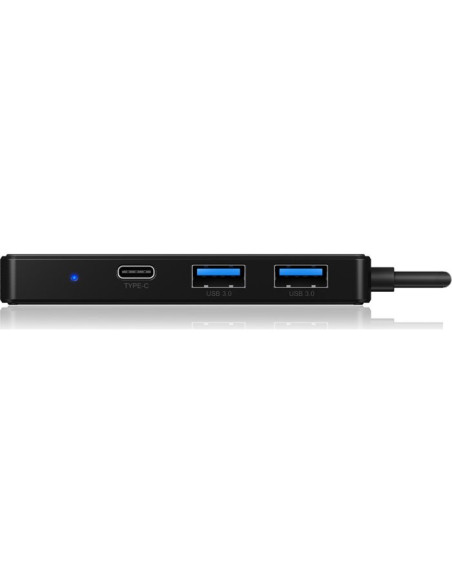 RY-IB-HUB1423CR-C3,HUB extern Icy Box, porturi USB: USB 3.0 x 2, USB-C x 1, conectare prin USB Type-C, card reader: SD/ MicroSD,