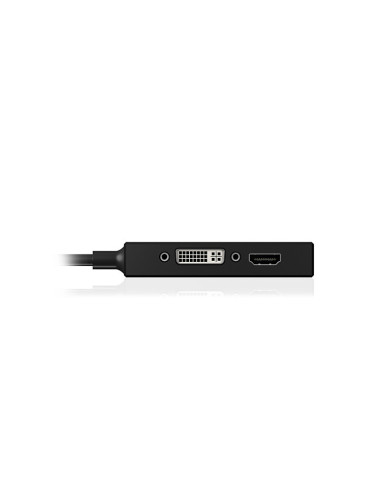 IB-AC1031,Cablu video Icy Box 3-in1 DP la HDMI, DVI-D, VGA, 4K la 30Hz, negru, "IB-AC1031"