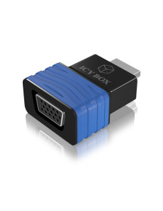 IB-AC516,Cablu video Icy Box Dongle HDMI la VGA, Albsatru, plastic, negru, "IB-AC516"