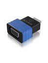 IB-AC516,Cablu video Icy Box Dongle HDMI la VGA, Albsatru, plastic, negru, "IB-AC516"
